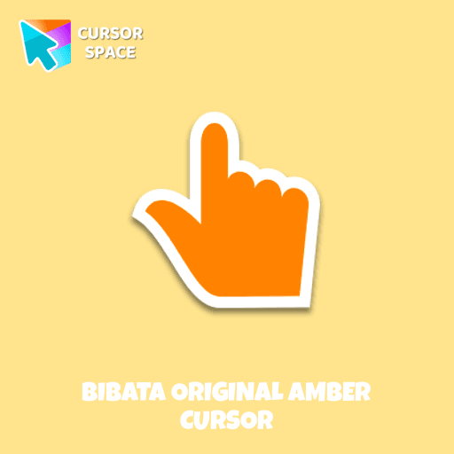 Bibata Original Amber Cursor pointer cursor